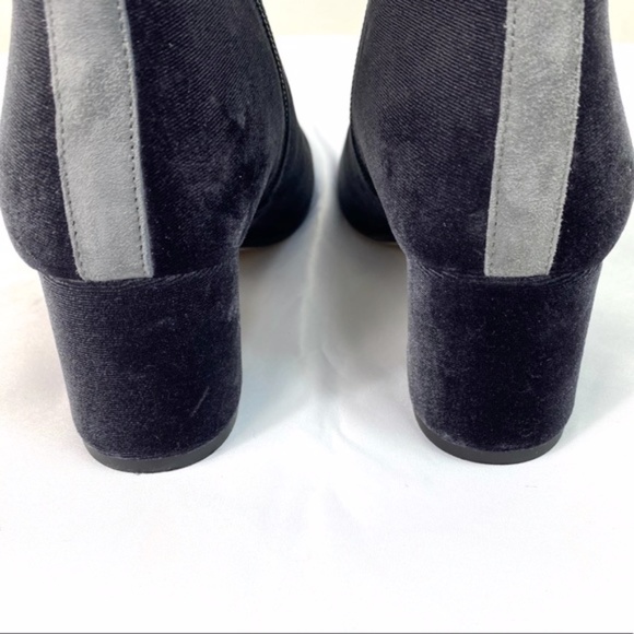 J. CREW Hadley Blue Velvet Ankle Boots - Picture 9 of 11